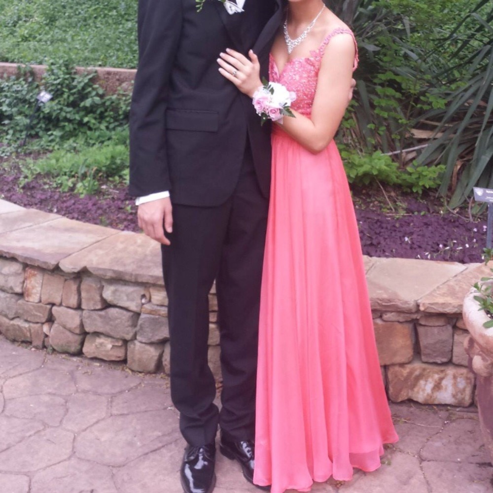 Coral PromDress